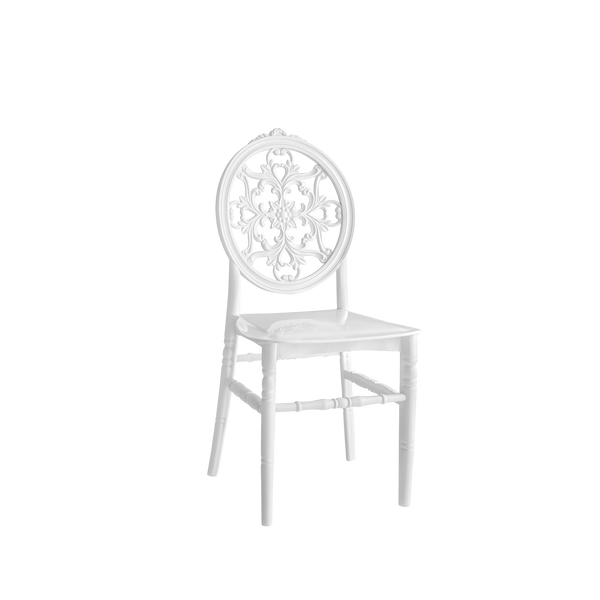 Chiavari Nozze Polypropylene Stacking Chair White