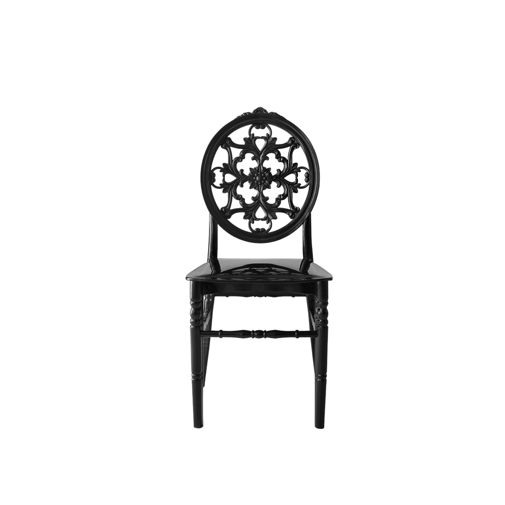 Chiavari Nozze Polypropylene Stacking Chair Black