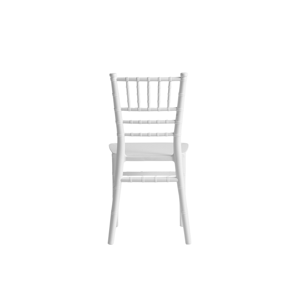Chiavari Tiffany Kids Stacking Chair Polypropylene White