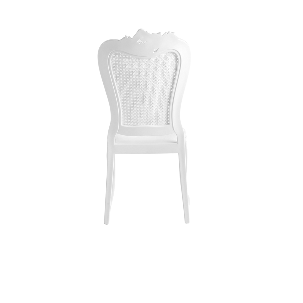 Chiavari Enigma Stacking Polypropylene Chair White