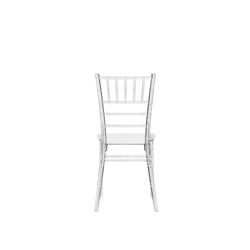 Chiavari Tiffany Acrylic Stacking Chair Ghost