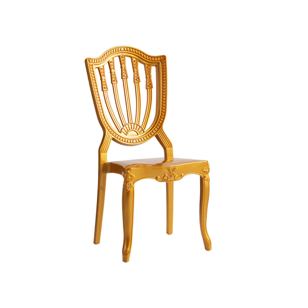 Chiavari Divine Lounge Stacking Polypropylene Chair Gold