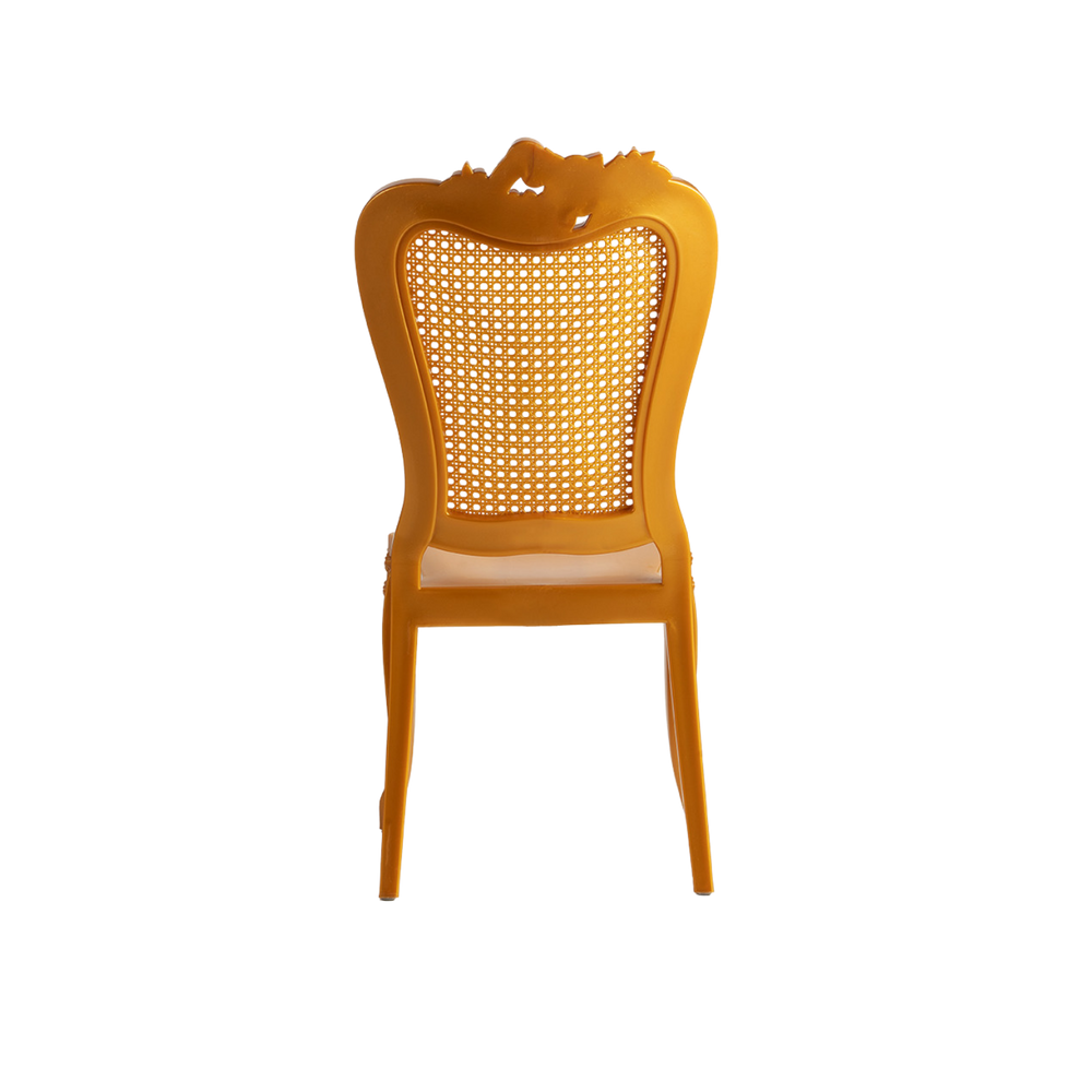 Chiavari Enigma Stacking Polypropylene Chair Gold