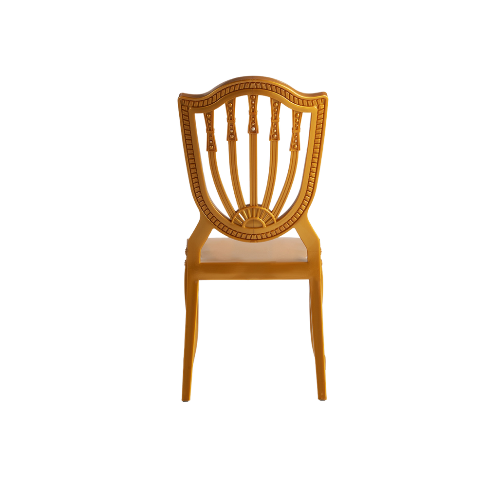Chiavari Divine Lounge Stacking Polypropylene Chair Gold