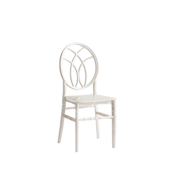 Chiavari Gala Polypropylene Stacking Chair Pearl