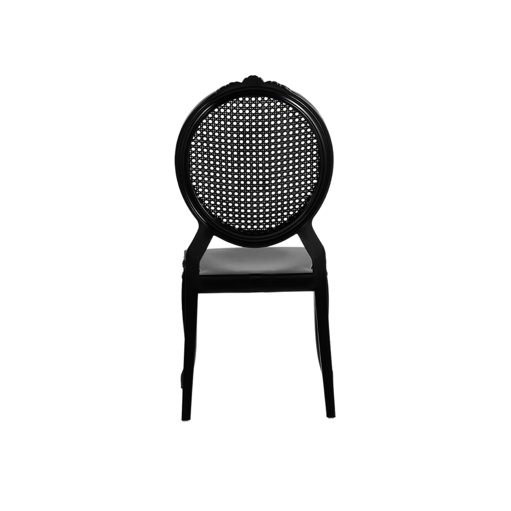 Chiavari Baron Stacking Polypropylene Chair Black
