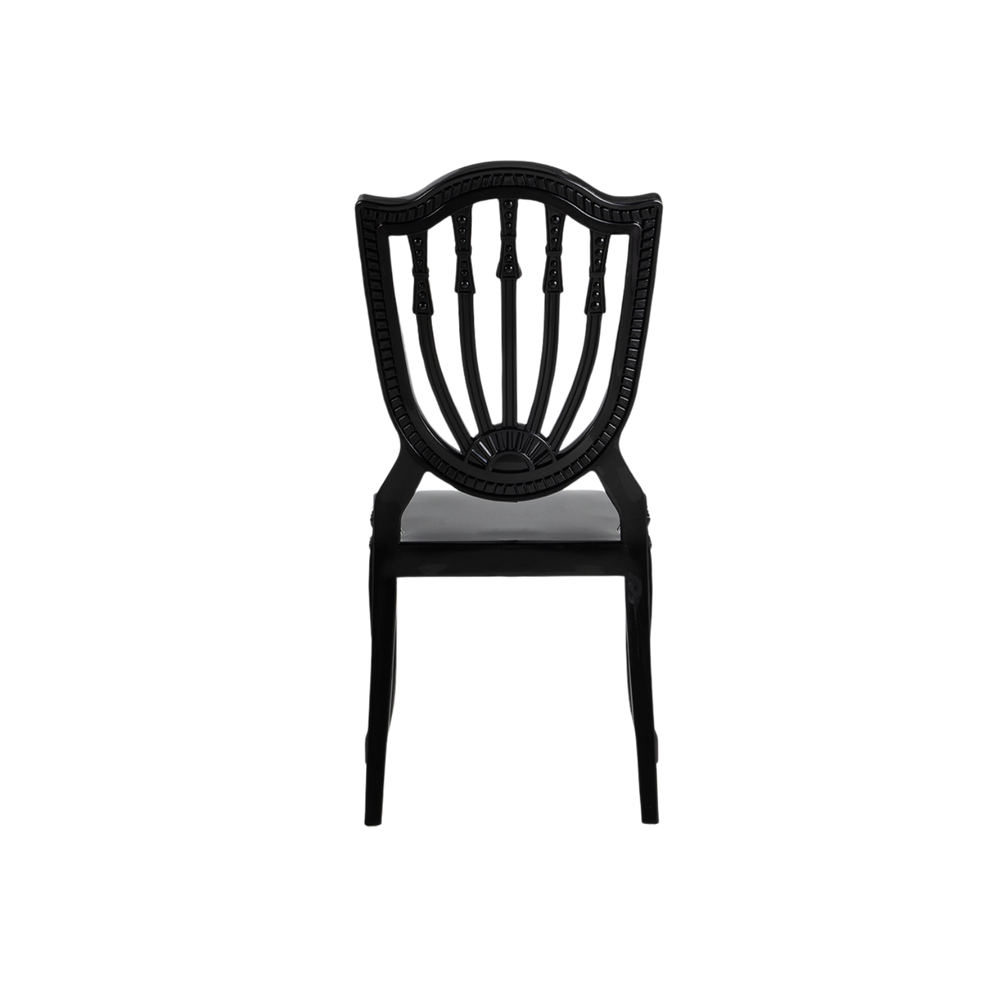 Chiavari Divine Stacking Polypropylene Lounge Chair Black