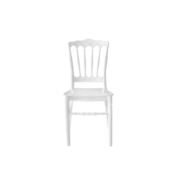 Chiavari Napoleon Polypropylene Stacking Chair White