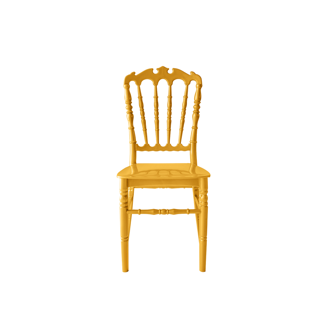 Chiavari Ferman Polypropylene Stacking Chair Gold