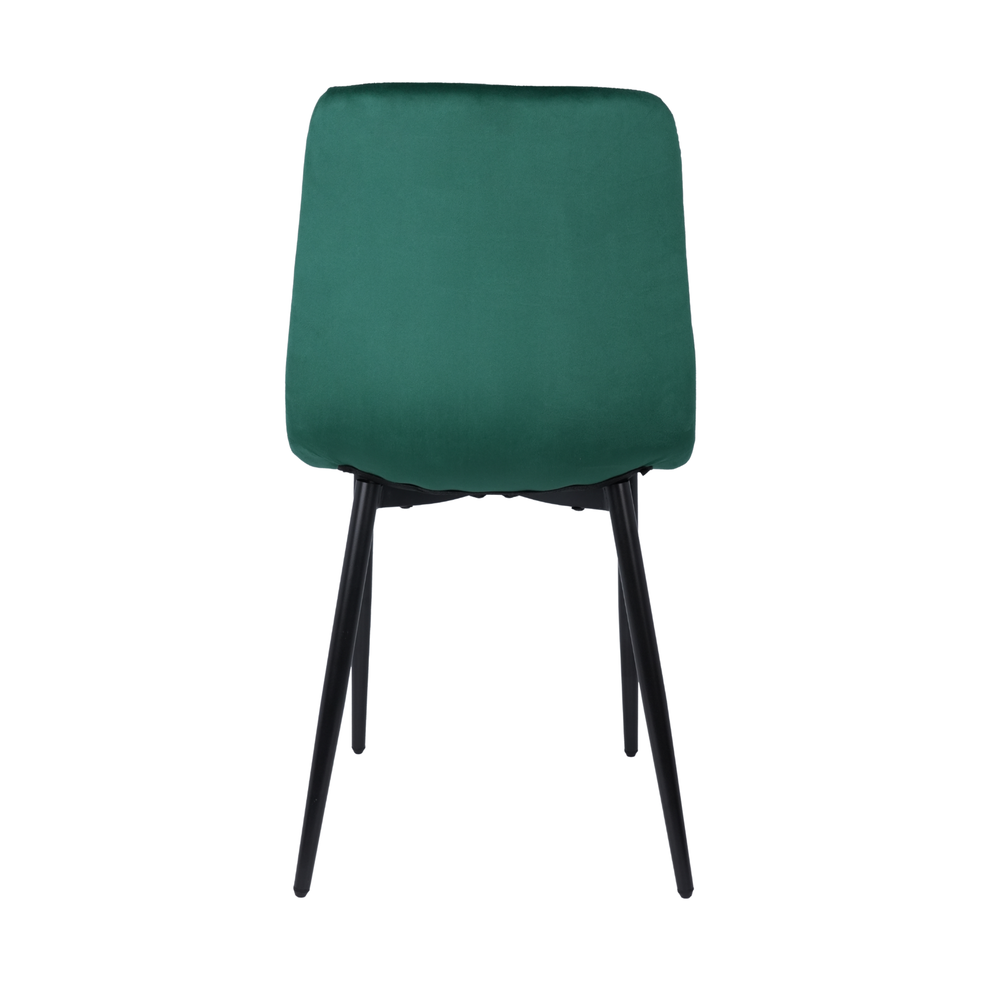 Velvet Dining Chair with Metal Legs Emerald Green