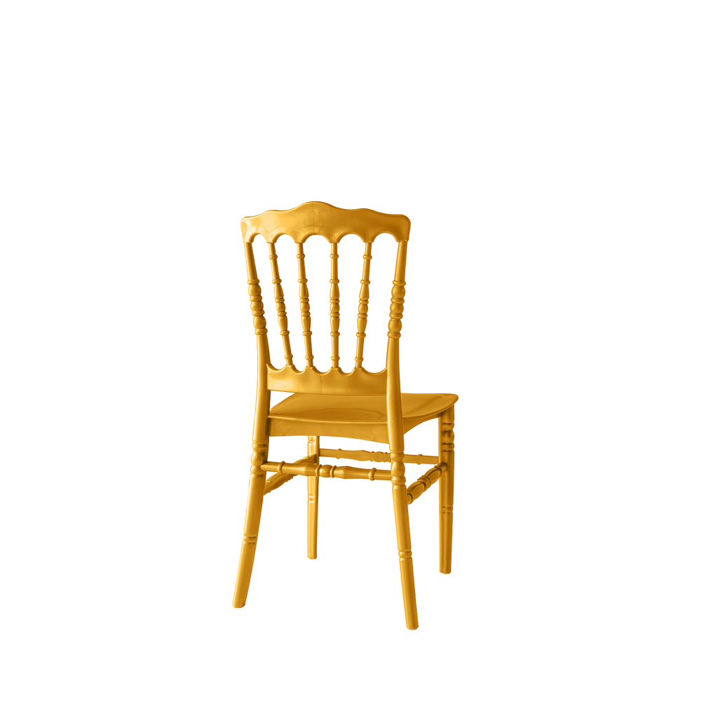 Chiavari Napoleon  Polypropylene Stacking Chair Gold