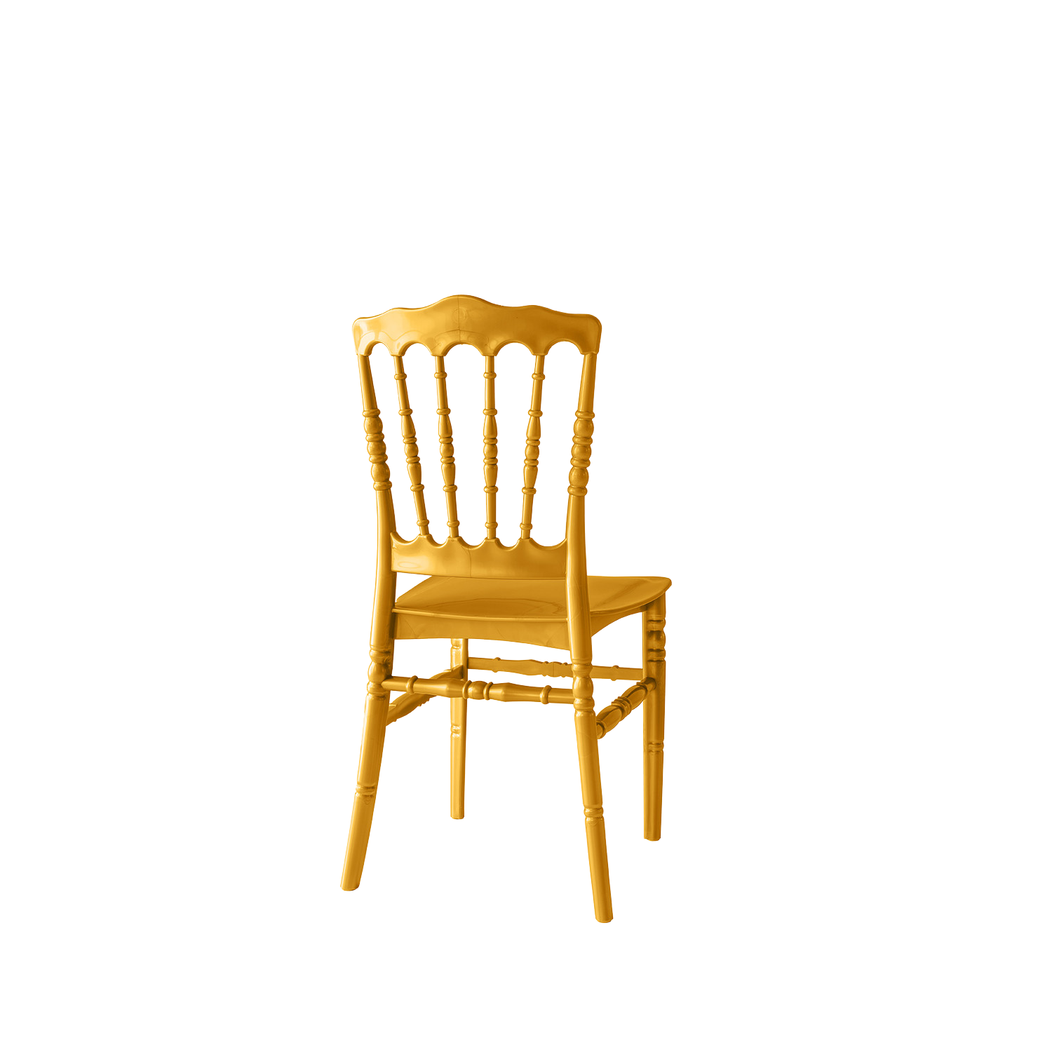 Chiavari Napoleon  Polypropylene Stacking Chair Gold