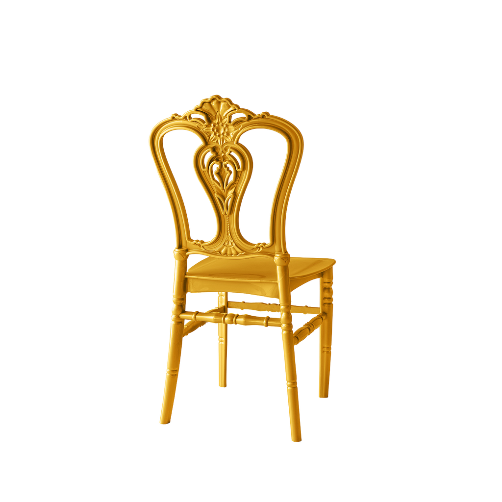 Chiavari Dylan Polypropylene Stacking Chair Gold