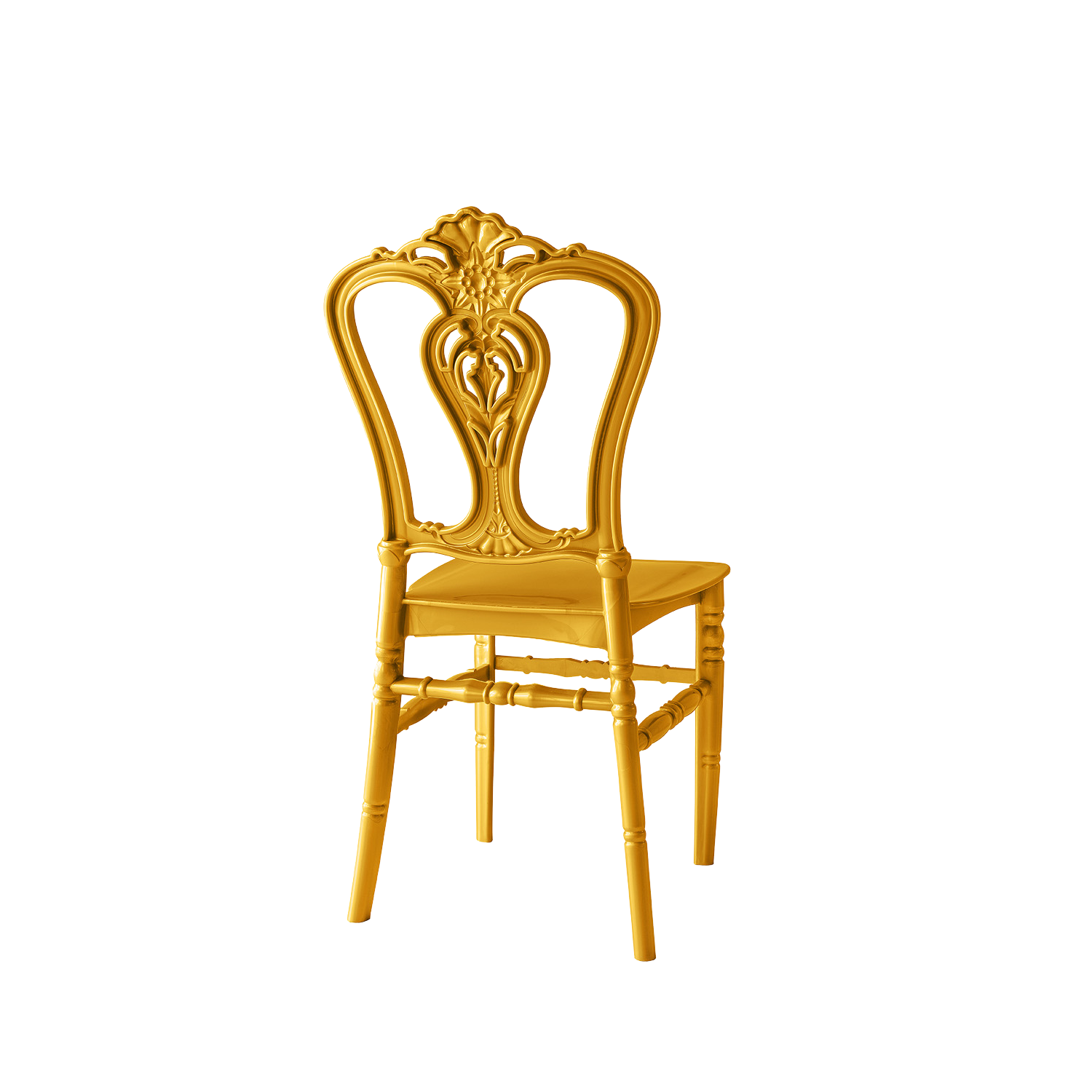 Chiavari Dylan Polypropylene Stacking Chair Gold