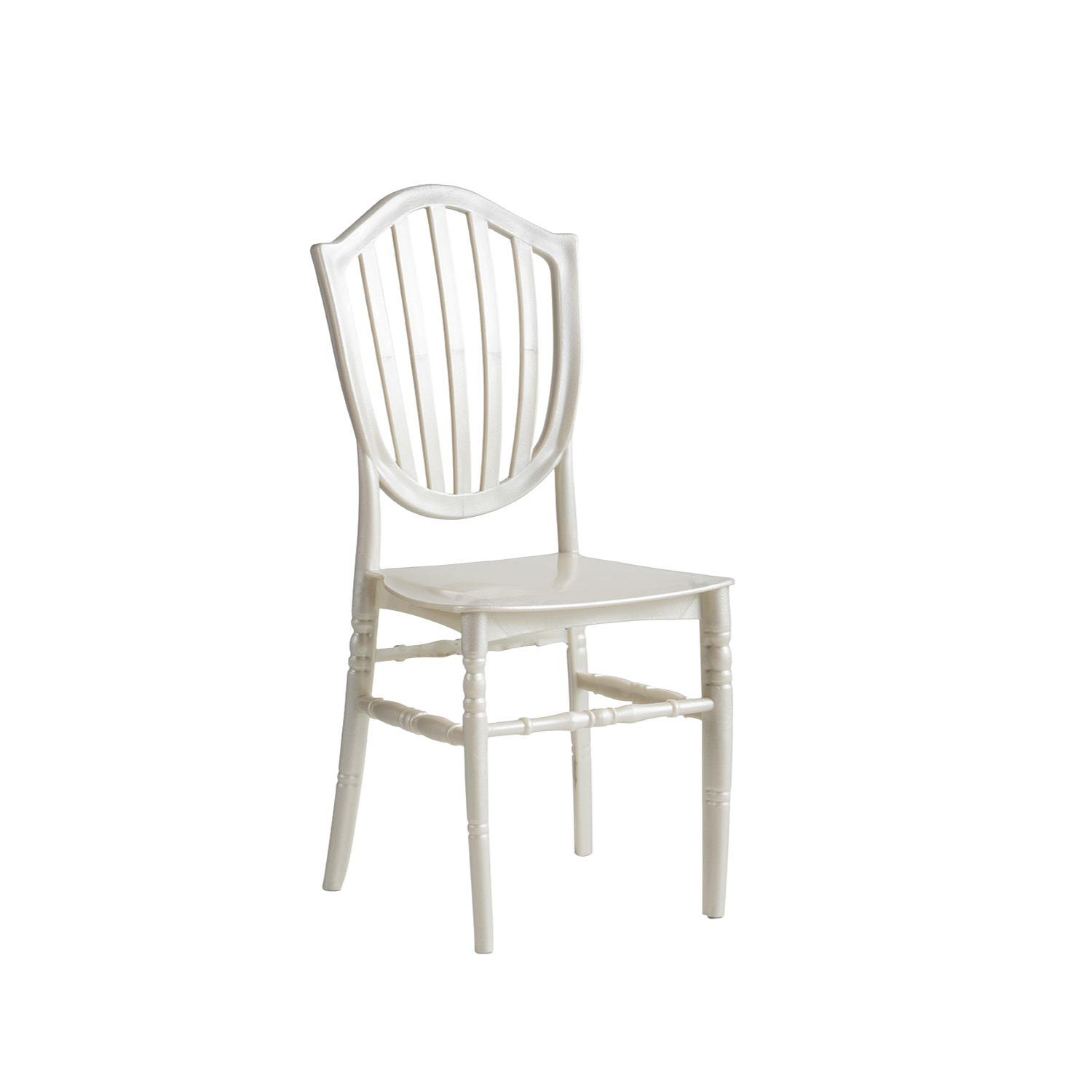 Chiavari Vasto Stacking Polypropylene Chair Pearl