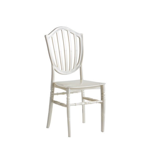 Chiavari Vasto Stacking Polypropylene Chair Pearl