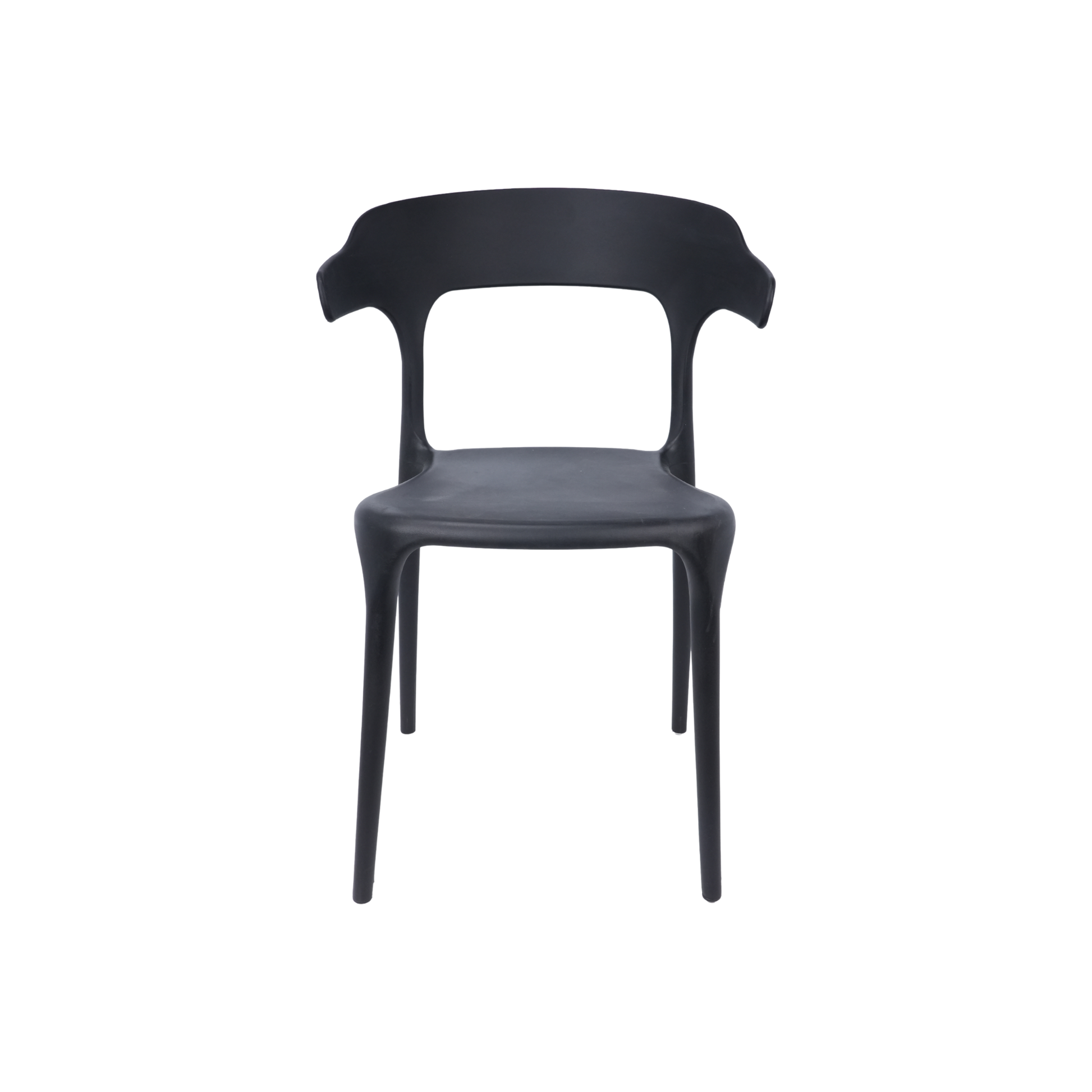 Amalfi Stackable Polypropylene Chair Black for Cafés, Beach Bars, Pubs, Restaurants & Gardens