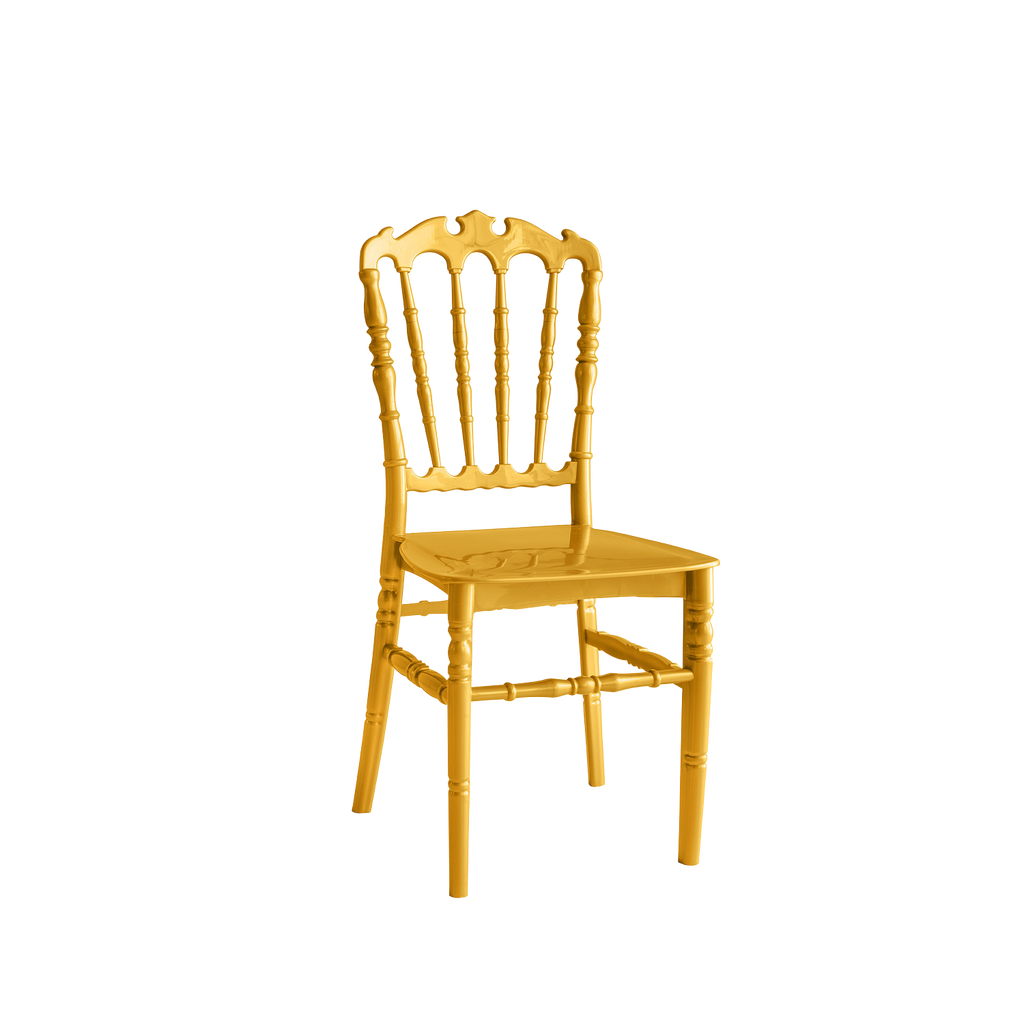 Chiavari Ferman Polypropylene Stacking Chair Gold