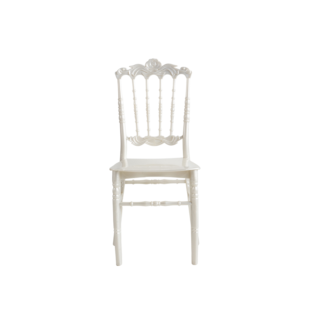 Chiavari Lepo Stacking Polypropylene Chair Pearl
