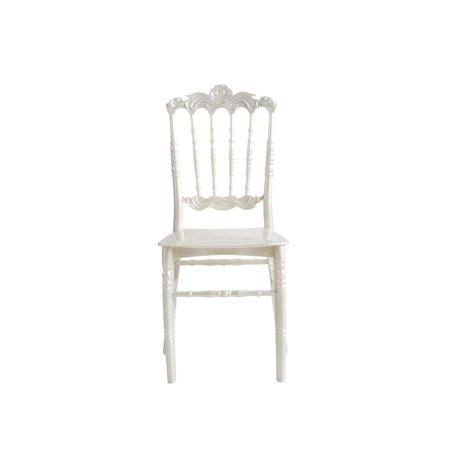 Chiavari Lepo Stacking Polypropylene Chair Pearl