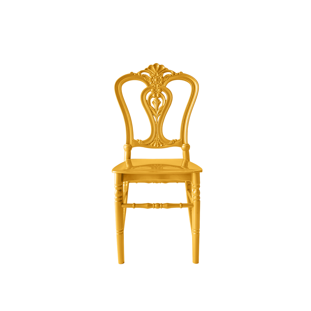 Chiavari Dylan Polypropylene Stacking Chair Gold