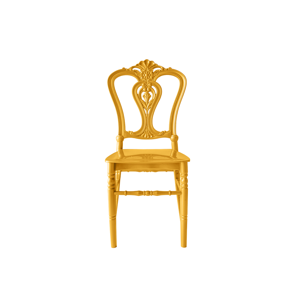 Chiavari Dylan Polypropylene Stacking Chair Gold