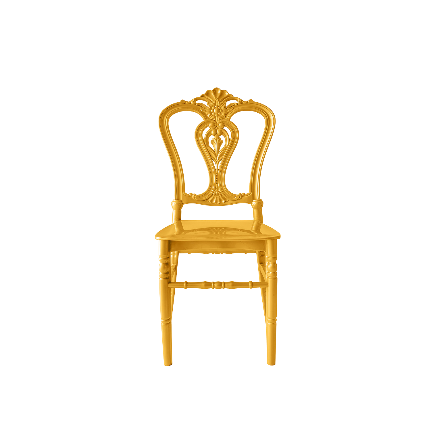 Chiavari Dylan Polypropylene Stacking Chair Gold