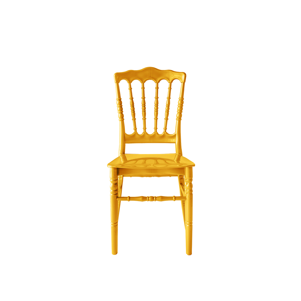Chiavari Napoleon  Polypropylene Stacking Chair Gold