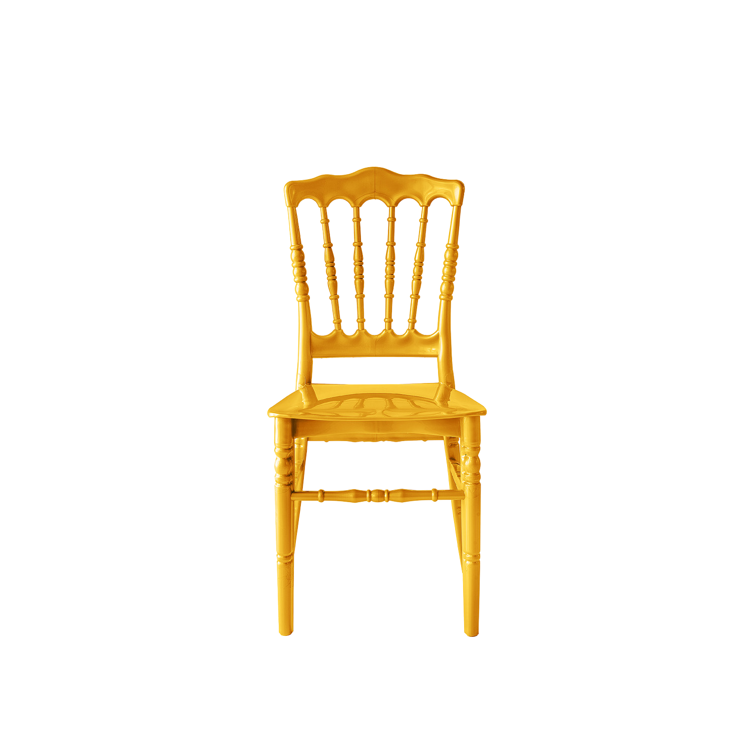Chiavari Napoleon  Polypropylene Stacking Chair Gold