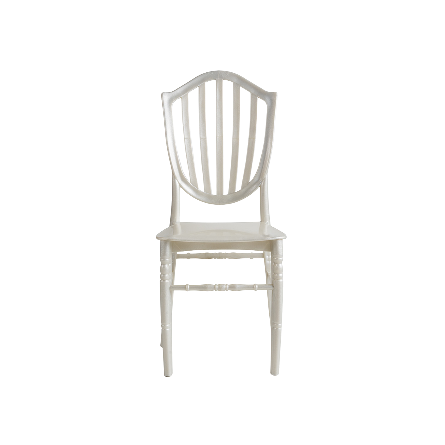 Chiavari Vasto Stacking Polypropylene Chair Pearl