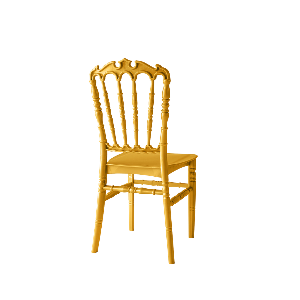 Chiavari Ferman Polypropylene Stacking Chair Gold