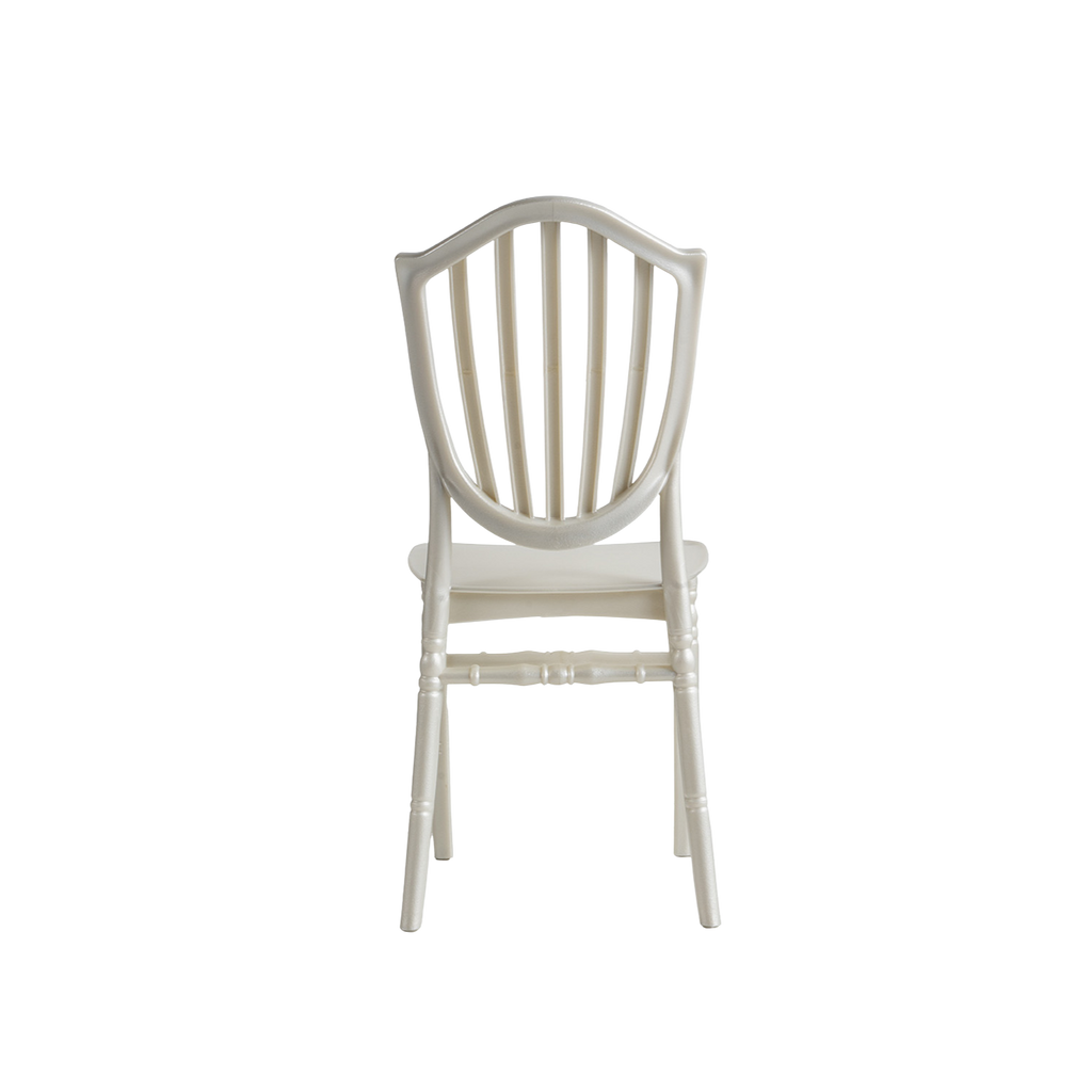 Chiavari Vasto Stacking Polypropylene Chair Pearl