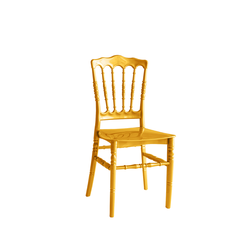 Chiavari Napoleon  Polypropylene Stacking Chair Gold