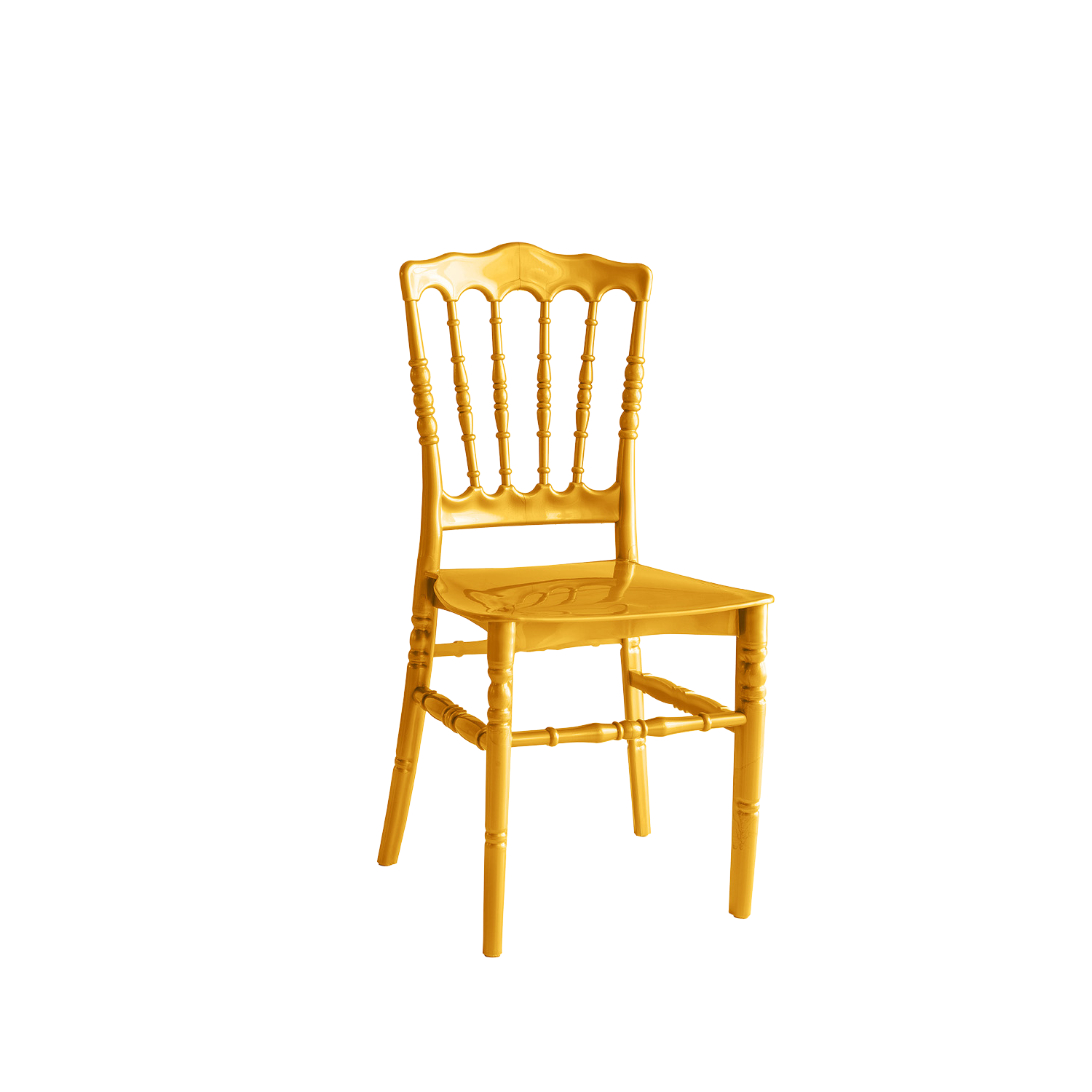 Chiavari Napoleon  Polypropylene Stacking Chair Gold