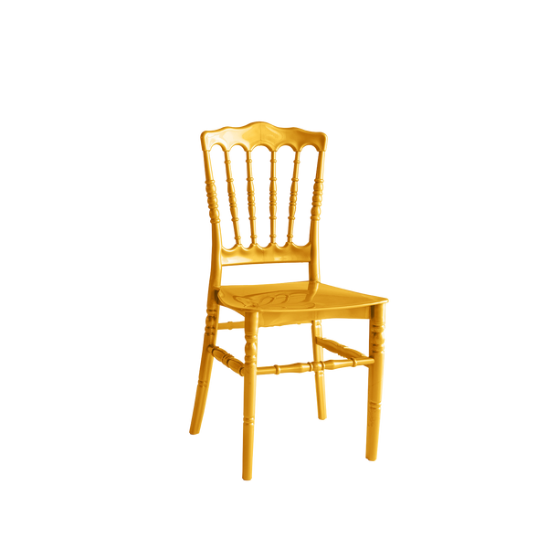 Chiavari Napoleon  Polypropylene Stacking Chair Gold