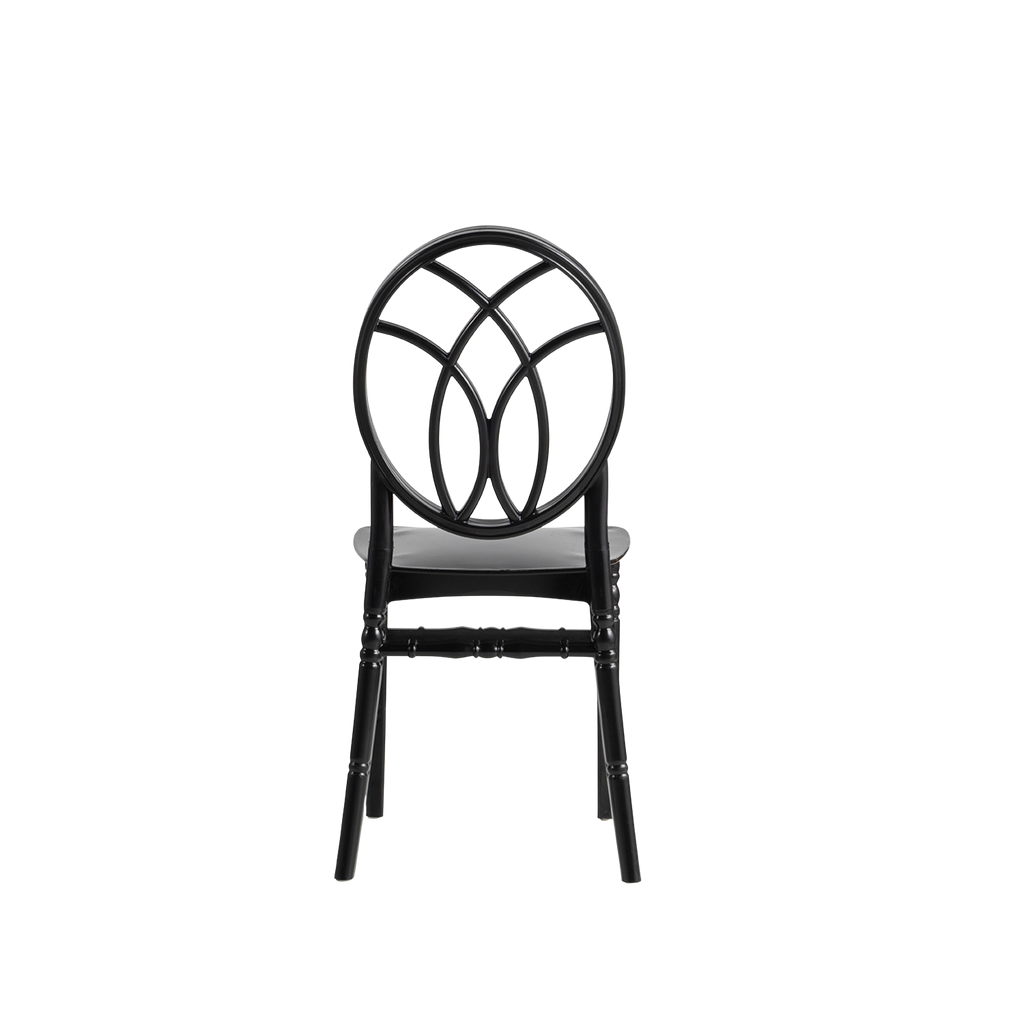Chiavari Gala Polypropylene Stacking Chair Black