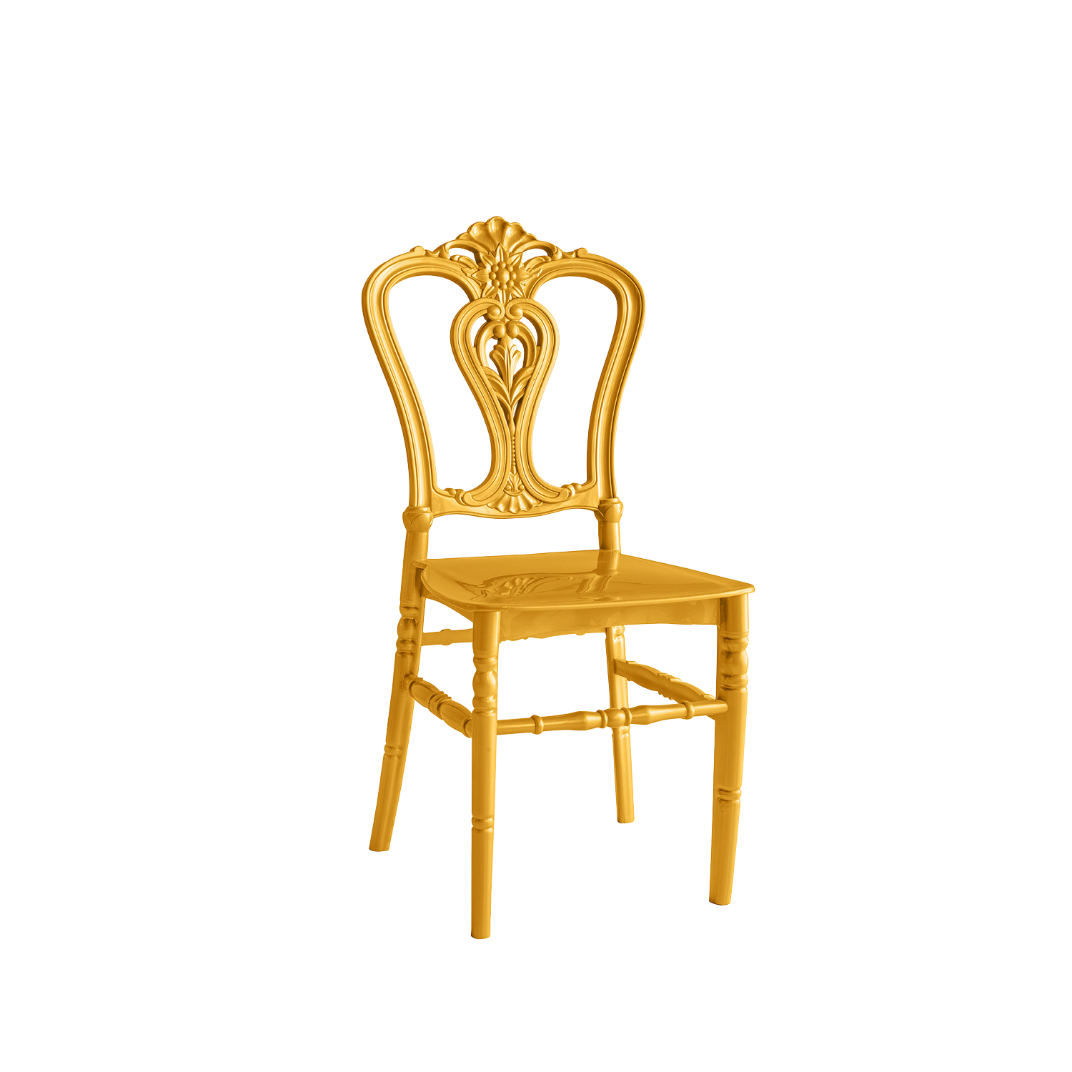Chiavari Dylan Polypropylene Stacking Chair Gold