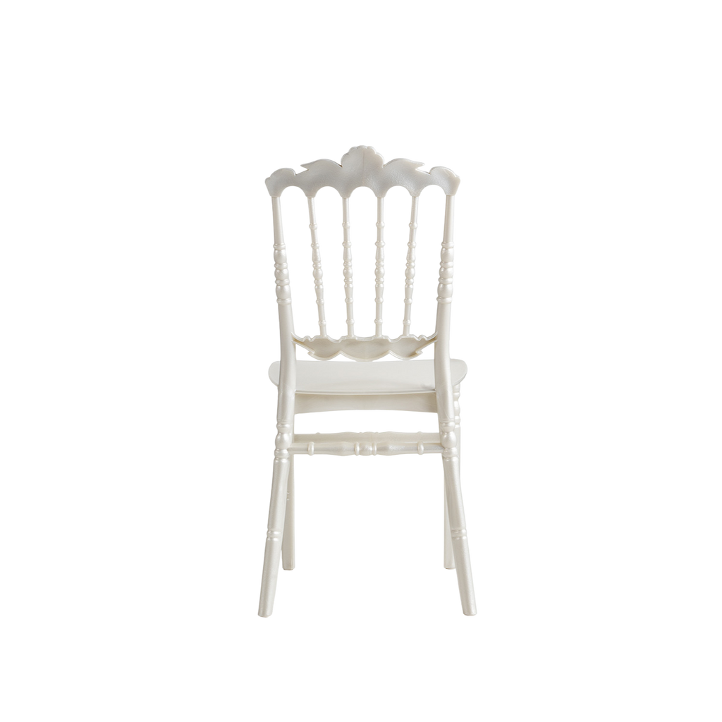 Chiavari Lepo Stacking Polypropylene Chair Pearl