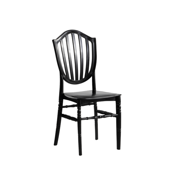 Chiavari Vasto Stacking Polypropylene Chair Black