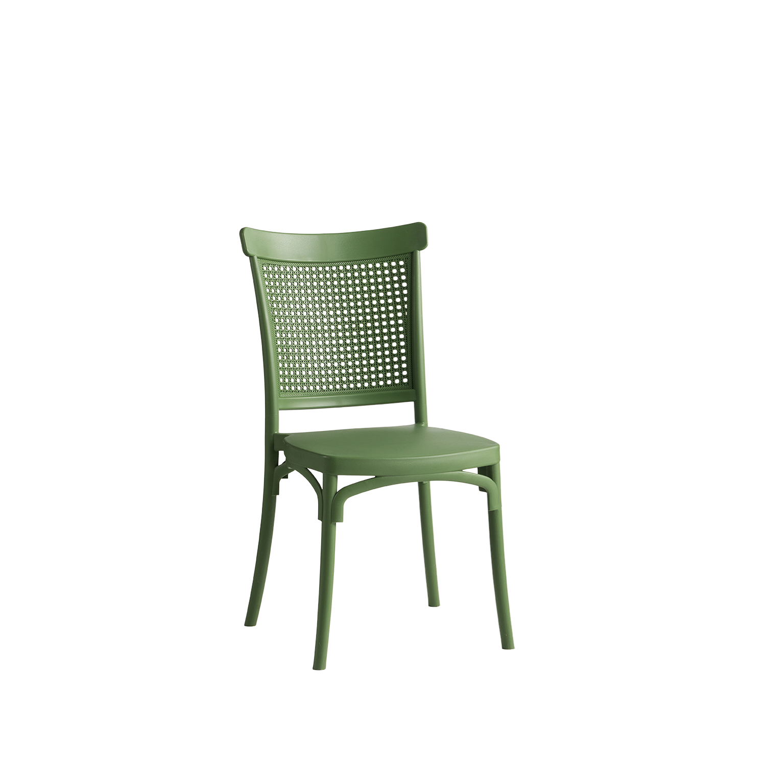 Lima Caffe/Bistro Polypropylene Stacking Chair Sage