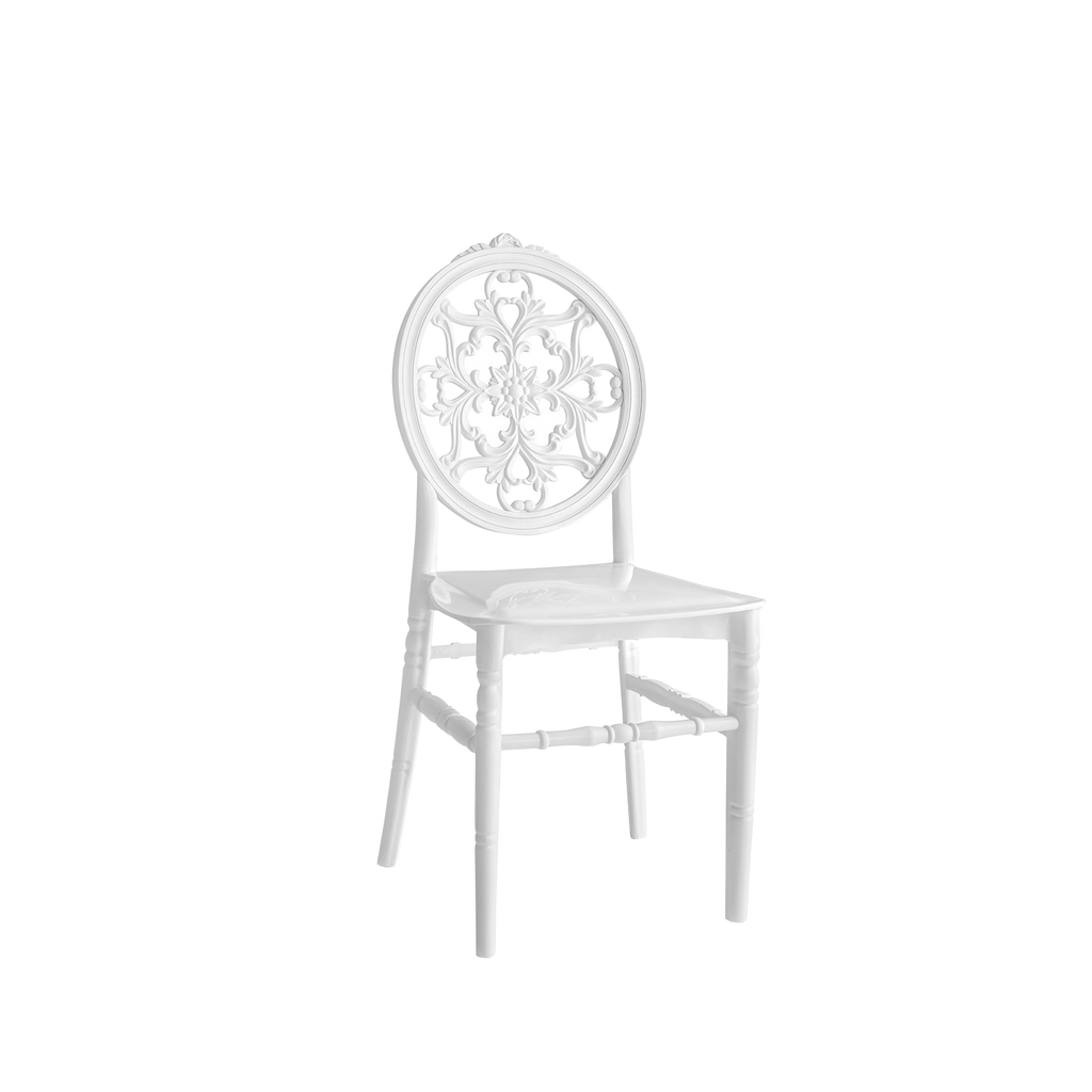 Chiavari Nozze Polypropylene Stacking Chair White