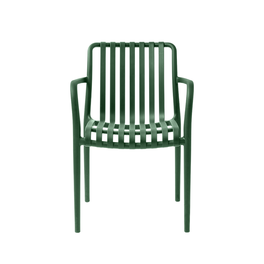 Paris Polypropylene Chair Sage Green – Stackable Outdoor Cafe Restaurant Hospitality Seating
