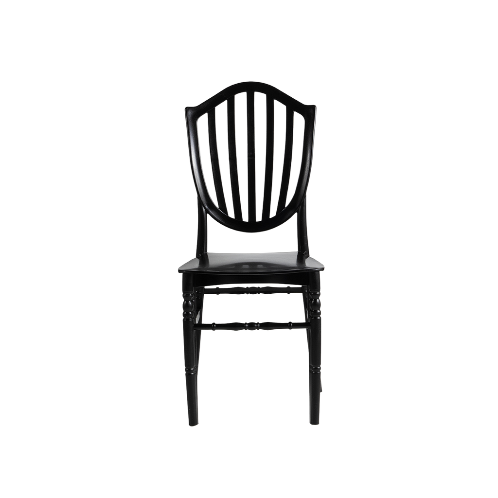 Chiavari Vasto Stacking Polypropylene Chair Black