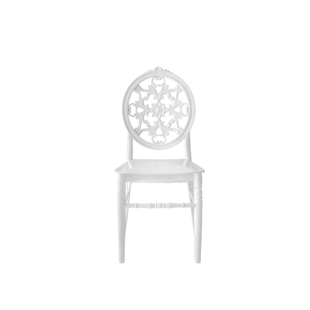 Chiavari Nozze Polypropylene Stacking Chair White