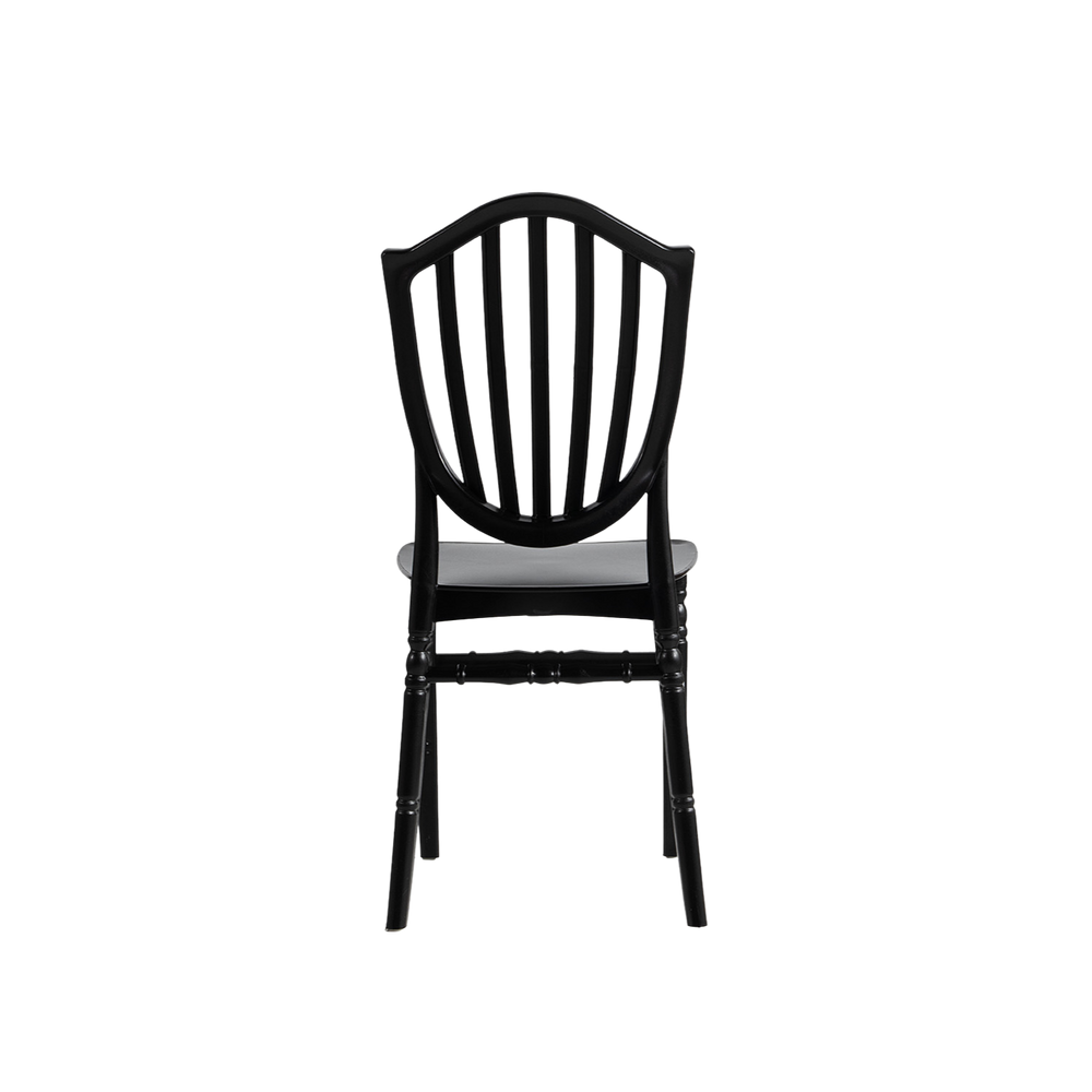 Chiavari Vasto Stacking Polypropylene Chair Black