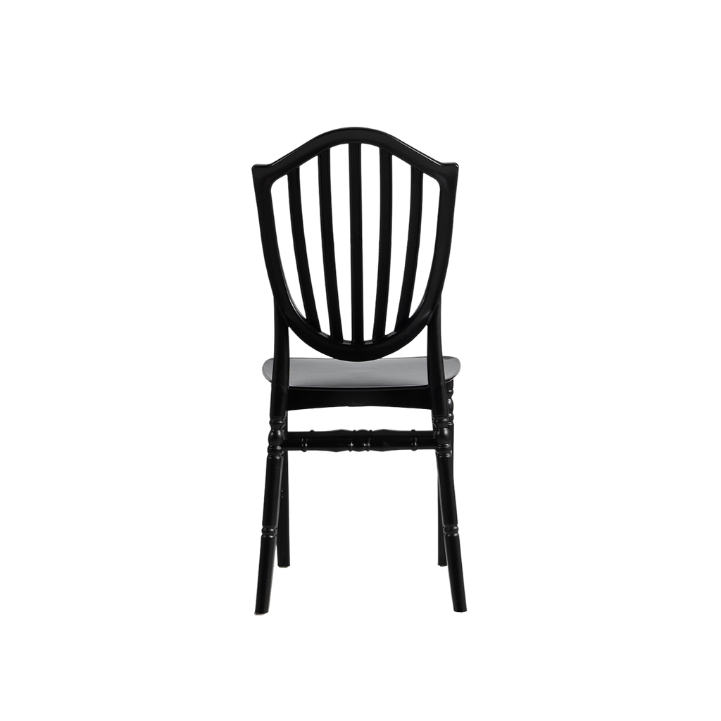 Chiavari Vasto Stacking Polypropylene Chair Black