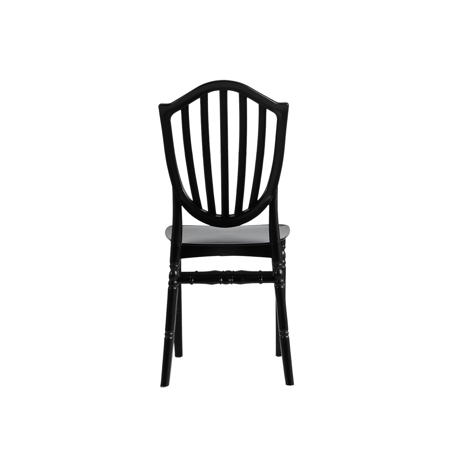 Chiavari Vasto Stacking Polypropylene Chair Black