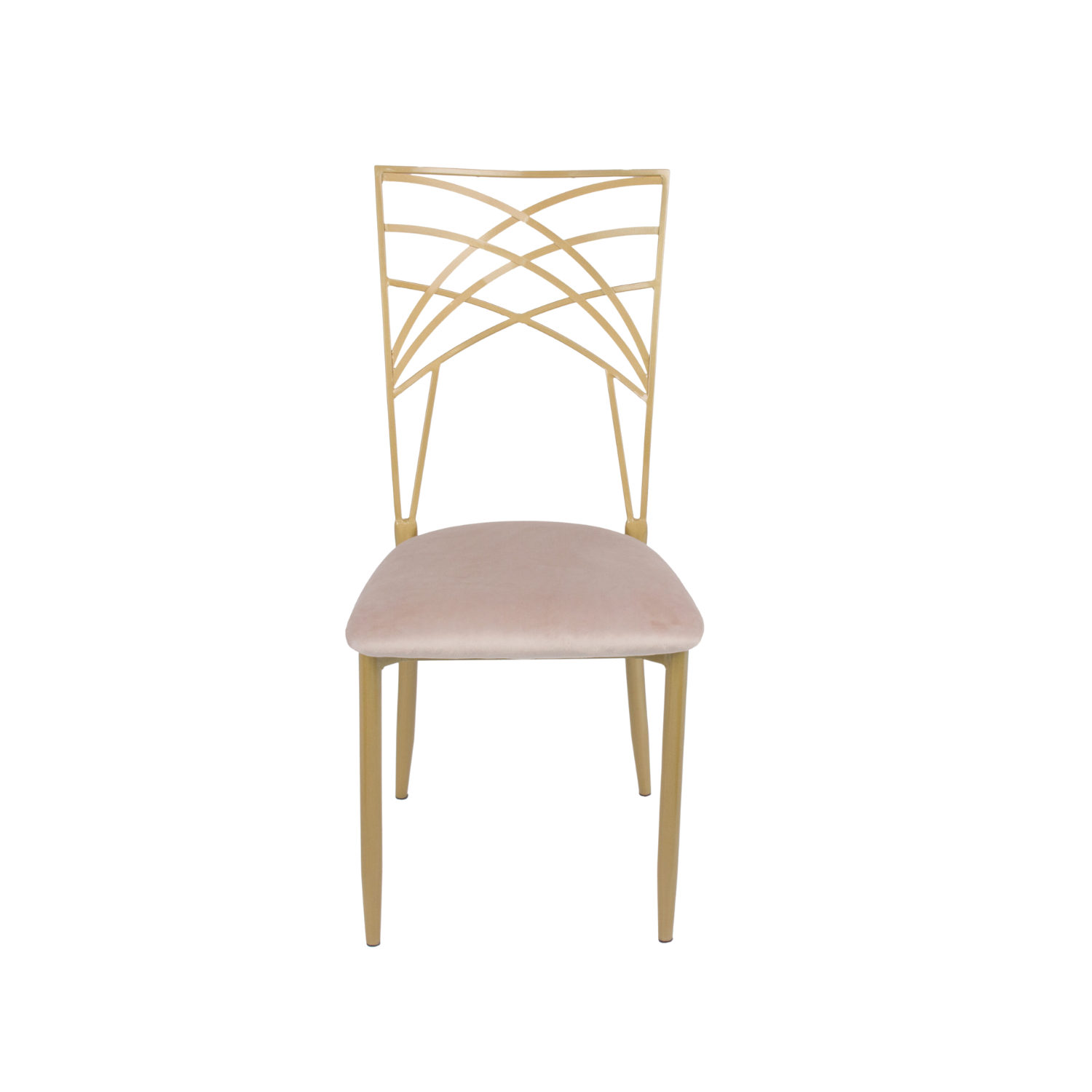Chameleon Steel Event Stacking Chair Gold Ivory