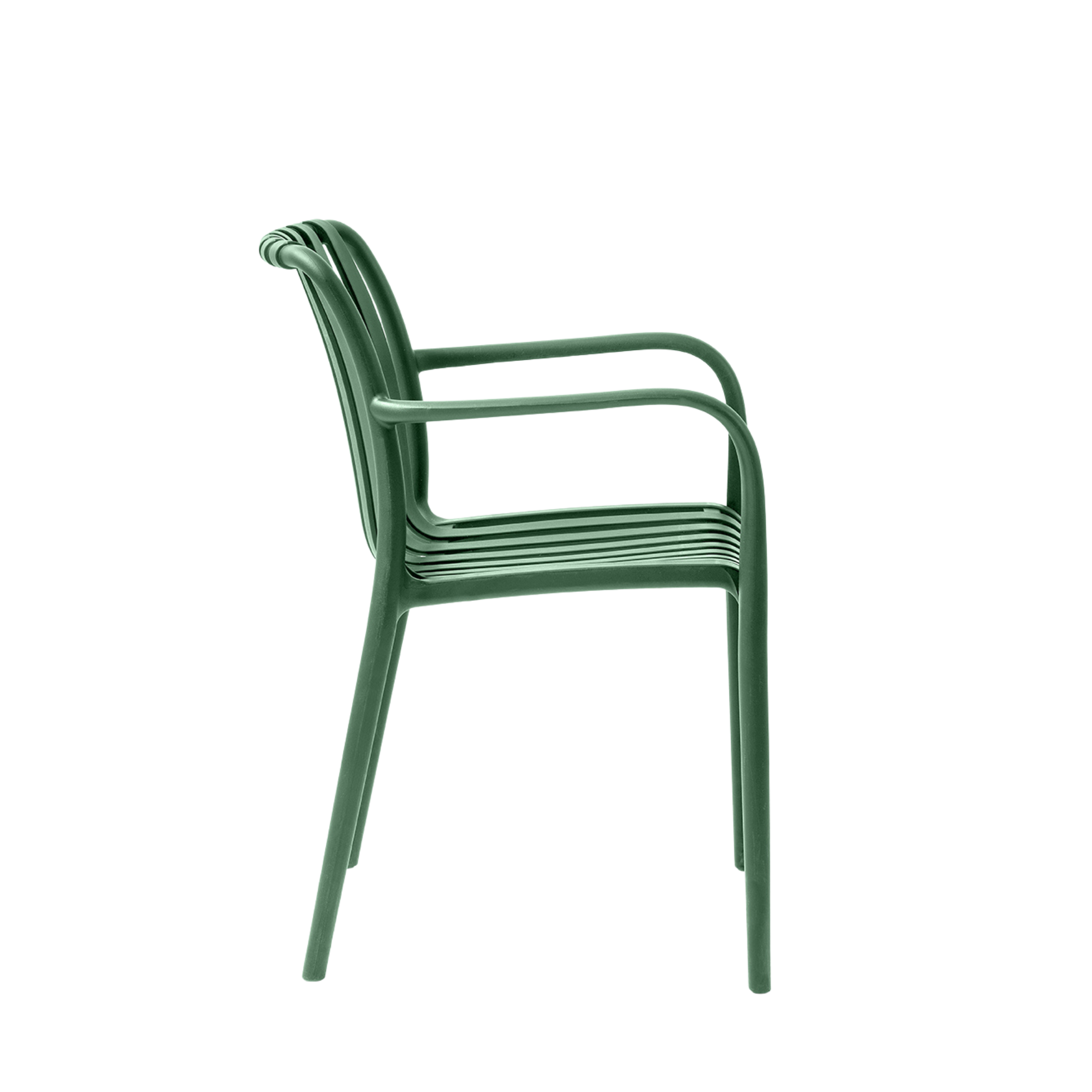 Paris Polypropylene Chair Sage Green – Stackable Outdoor Cafe Restaurant Hospitality Seating