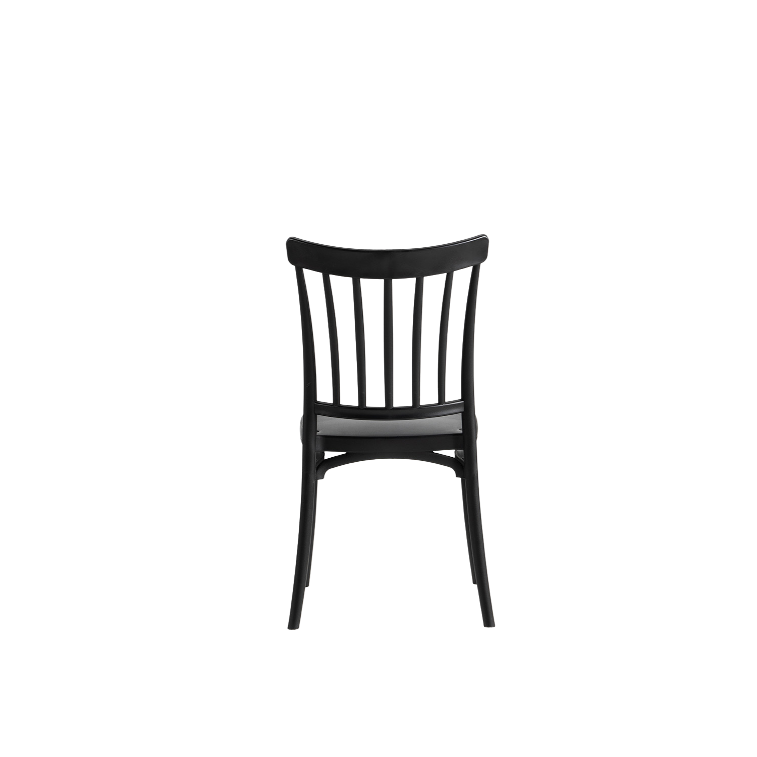 Polypropylene Caffe/Bistro Polypropylene Stacking Chair Black